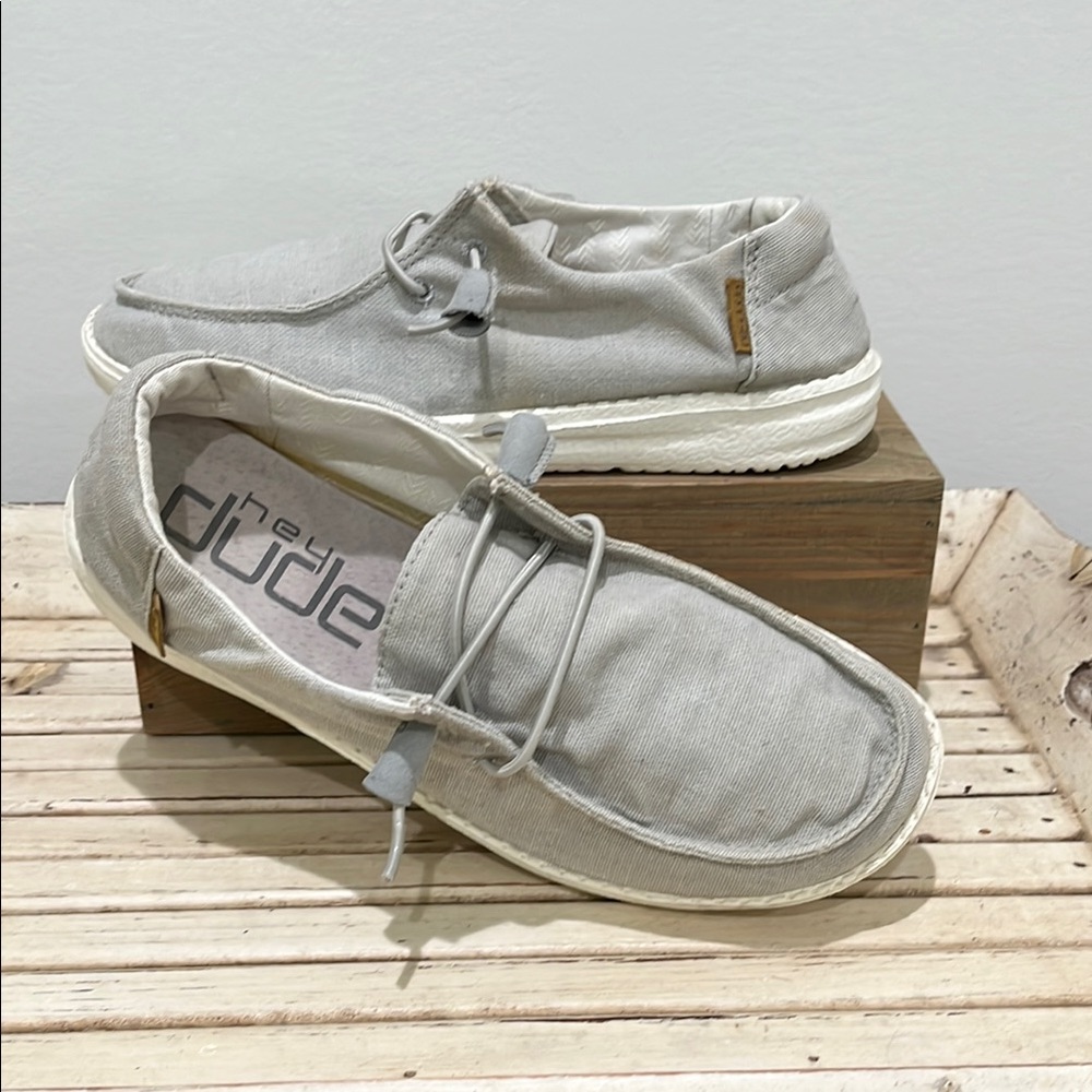 Hey Dude - Women’s  Light Gray Loafers
